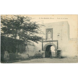 Carte postale de Berrechid, Maroc - Porte de la Casbah, début du XXe siècle