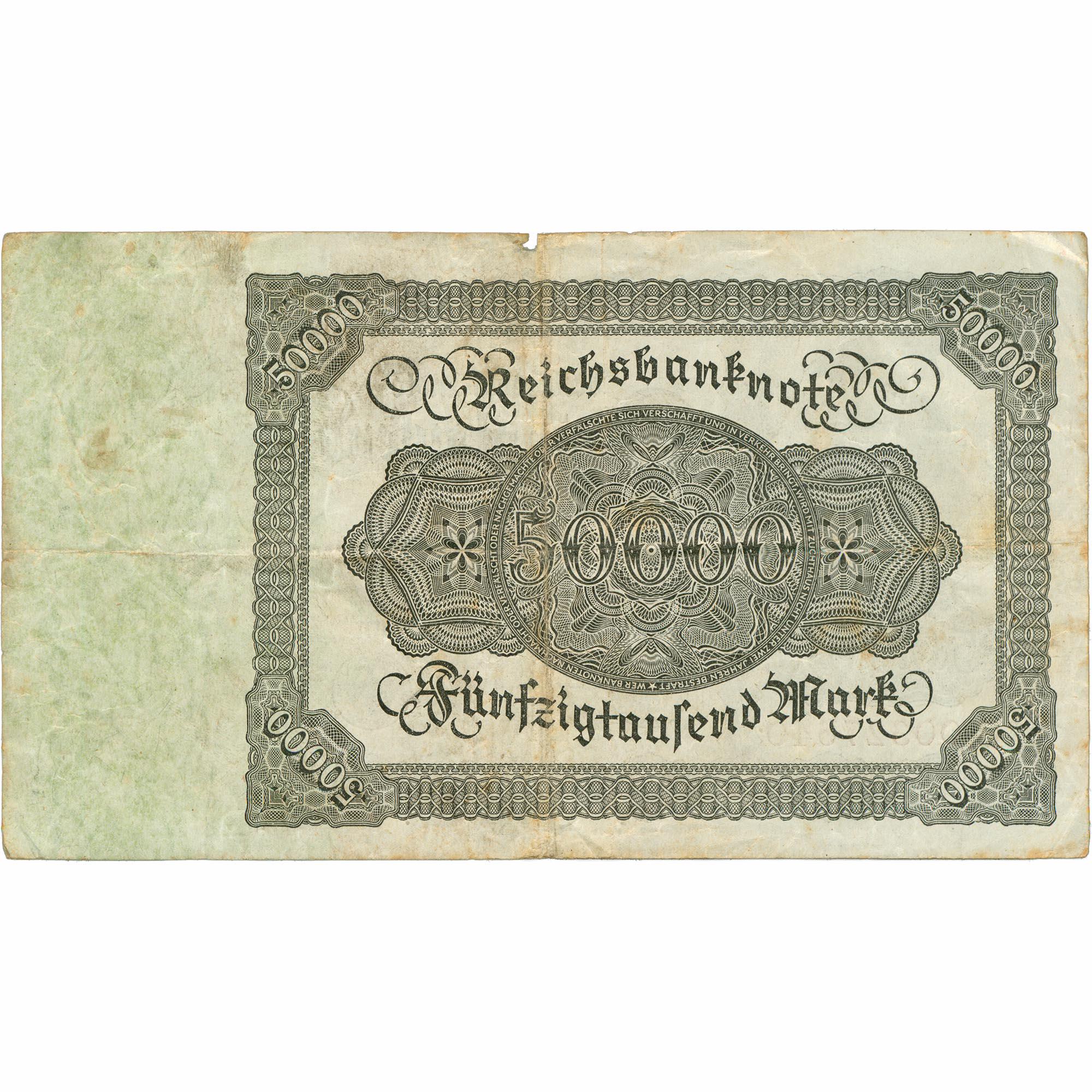 1922 Germany 50,000 Mark Banknote (BAN397-)