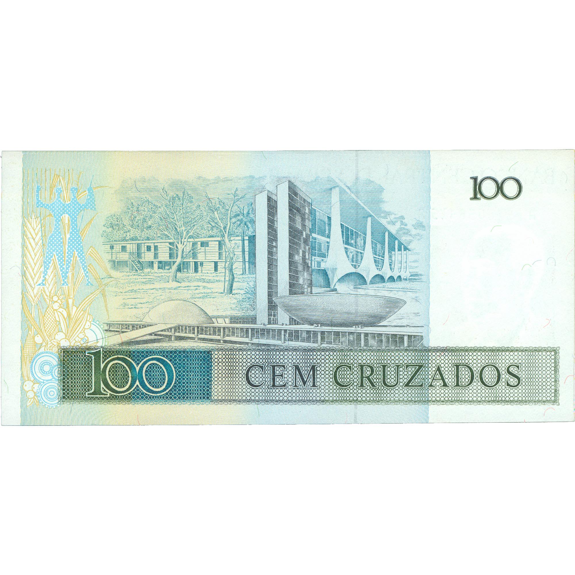 1987 Brazil 100 Cruzados Banknote (BAN430-)