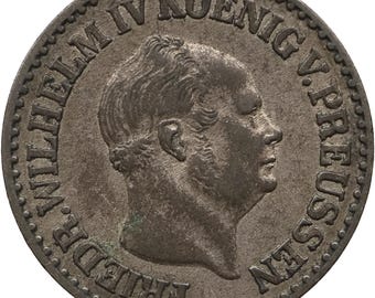 1856 A 1 シルバーグロッシェン プロイセン ドイツ コイン