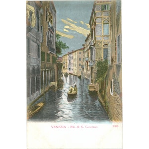 Venice, Italy – Rio di S. Canciano – Postcard Mid-20th Century