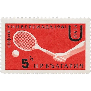 1961 5 Bulgarian stotinka Bulgaria Stamp Tennis (SZ57-)