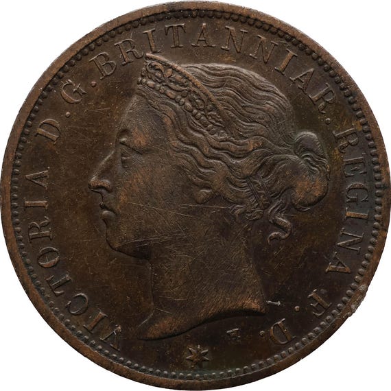 1877 H 1⁄12 Shilling Jersey Queen Victoria Coin - Etsy