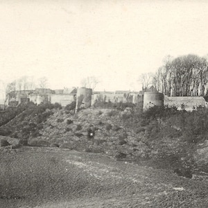 Montreuil-sur-Mer - Vista dei bastioni, Francia Cartolina vintage