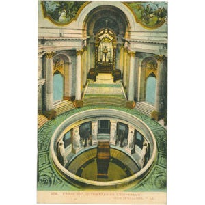 París, Francia – Postal de la tumba del emperador Napoleón
