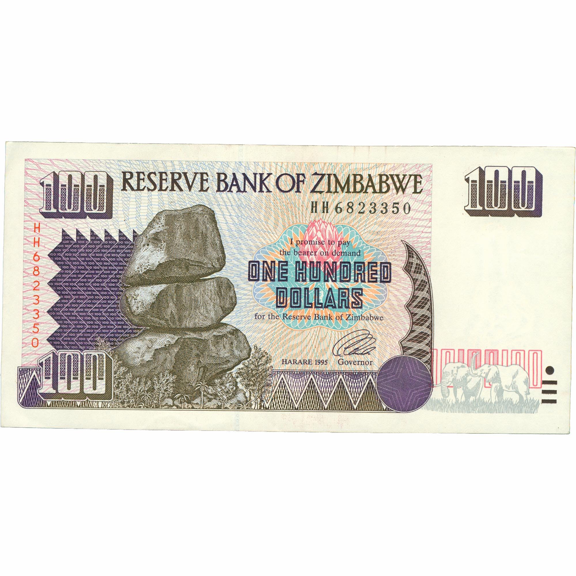 1995 Zimbabwe 100 Dollar Banknote (BAN466-)