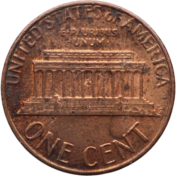 1984 One Cent United States Lincoln Memorial (MO4070-) - Etsy