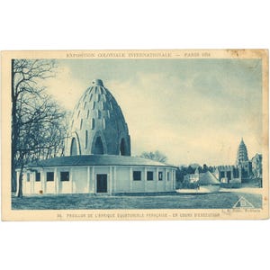 1931 París, Francia Pabellón del África Ecuatorial Francesa – Exposición Colonial Internacional Postal