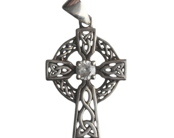 Cross Pendant Vintage Sterling Silver Accessories Jewellery