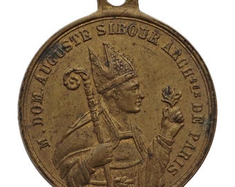 Medaglia del 1857 - Dom Auguste Sibour (Arcivescovo di Parigi)