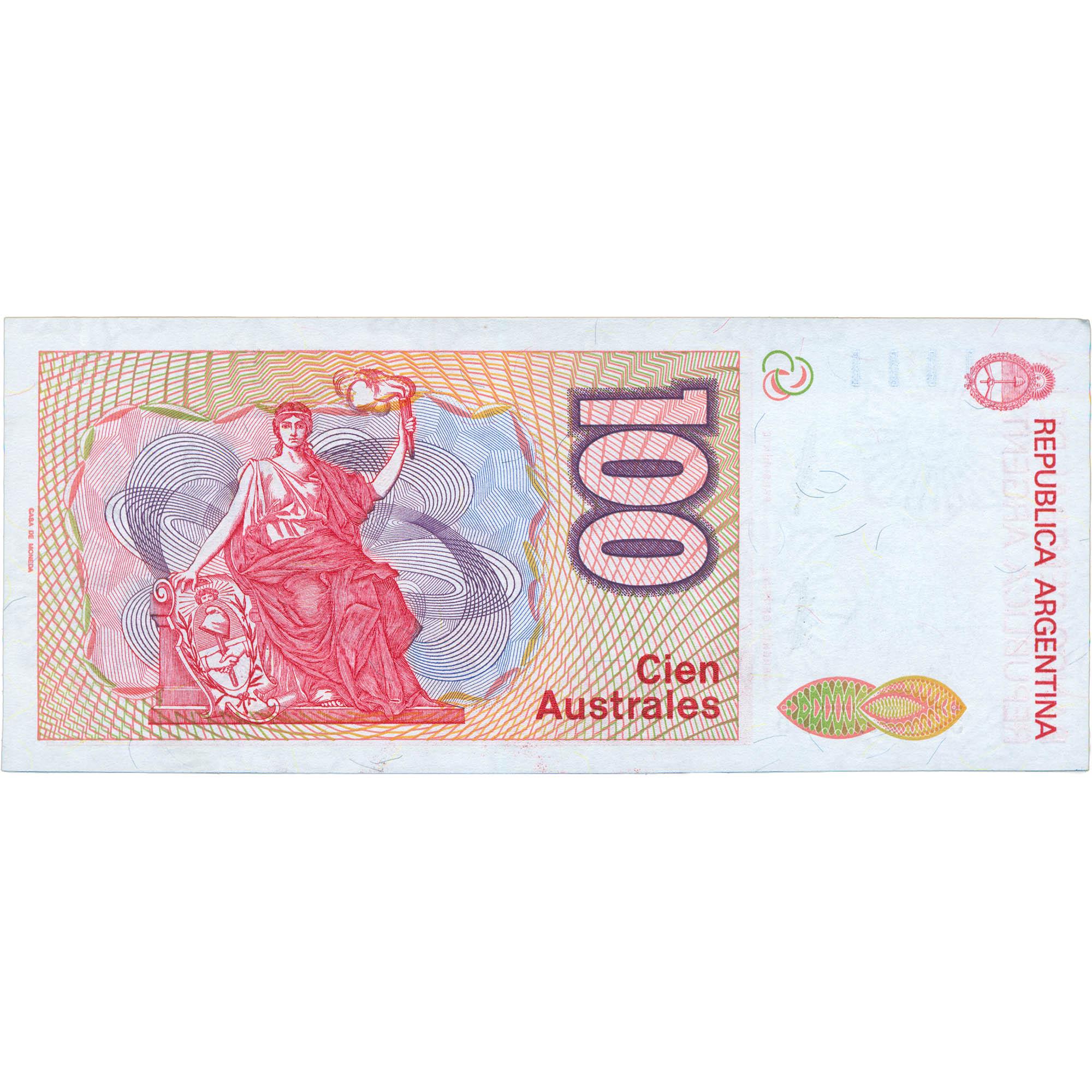 1987 Argentina 100 Australes Banknote (BAN546-)