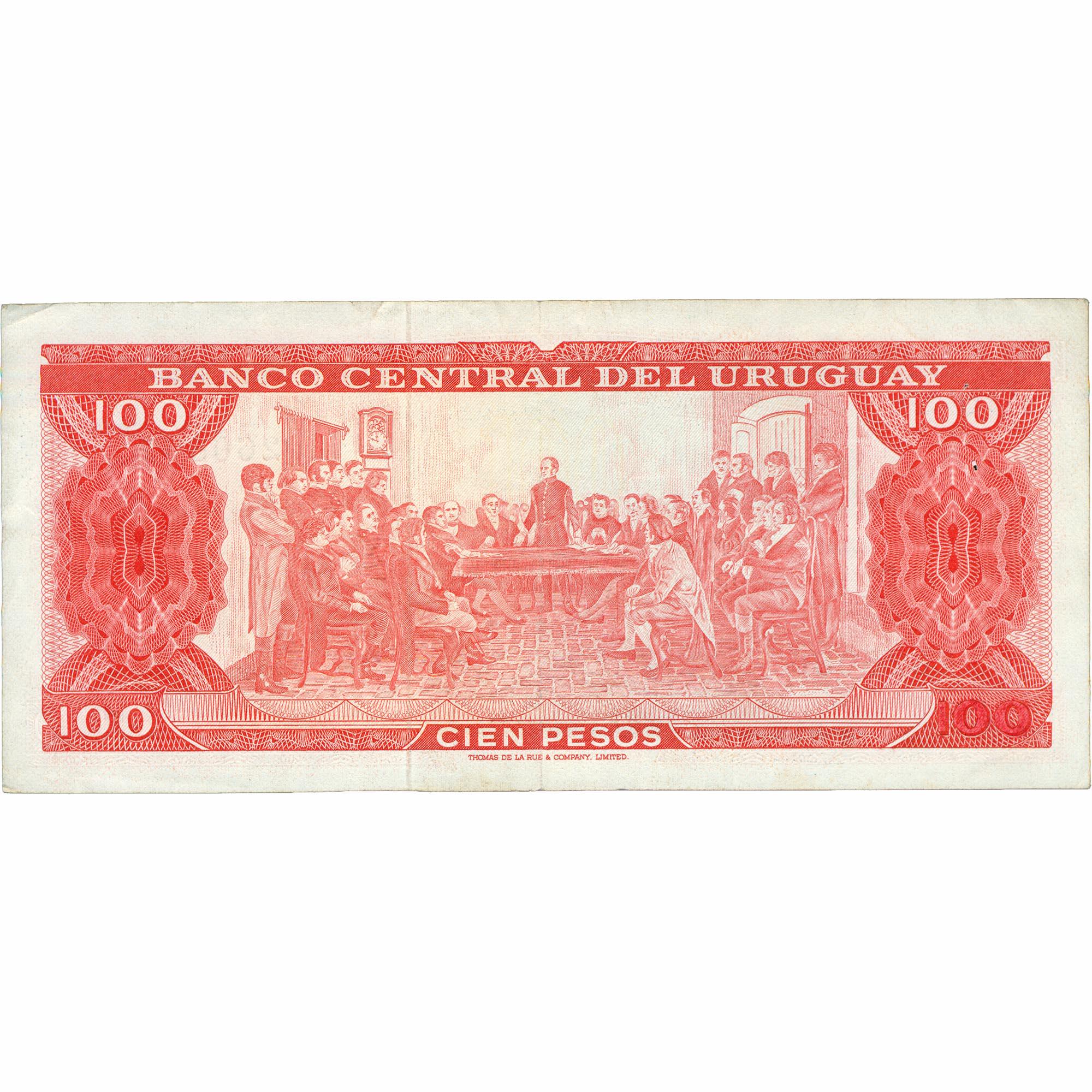 1967 Uruguay 100 Pesos Banknote (BAN414-)