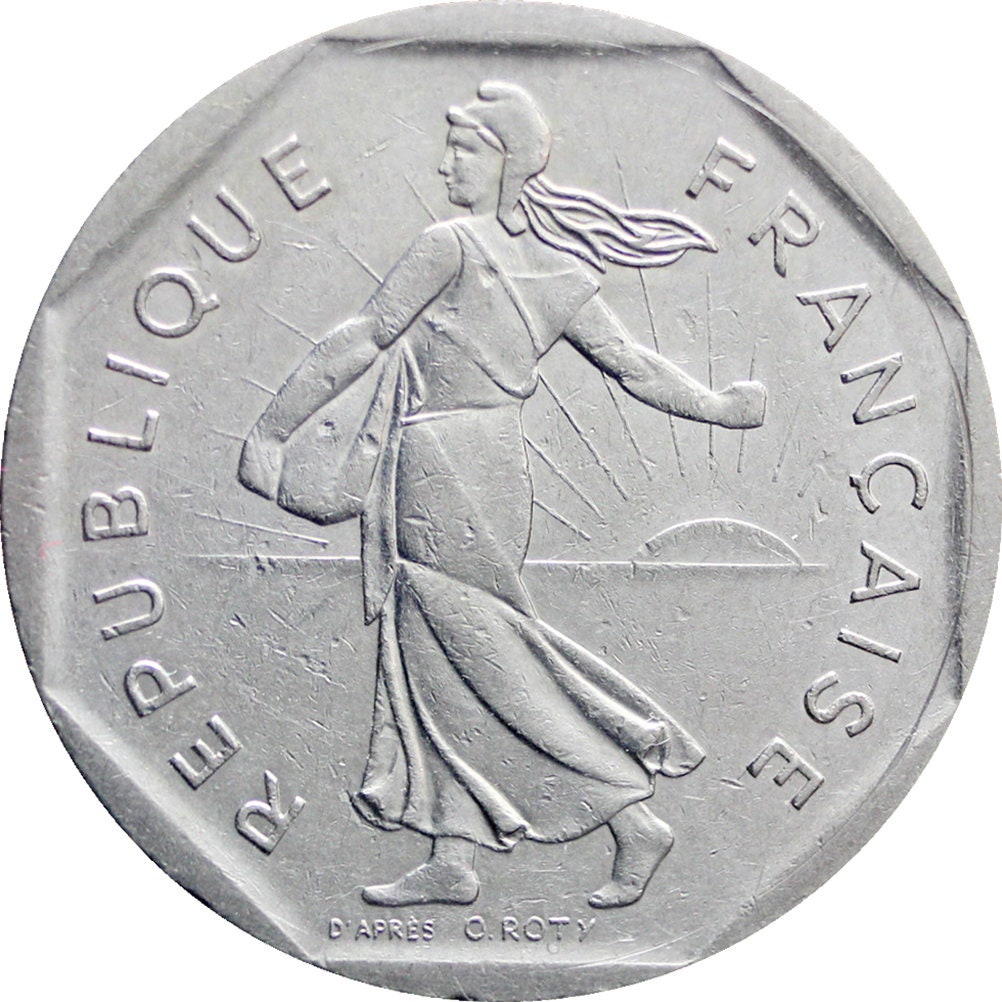 貴重◎　30's Frence 2peace eurn　ユーロ　Vintage Rare French 2 Euro Coin | eBay