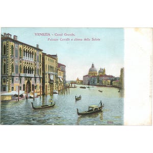 Venezia, Italia – Veduta del Canal Grande Cartolina metà del XX secolo