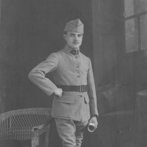 Sarrebourg D.I.L. Depot of Light Infantry World War I French Soldier Photo Postcard