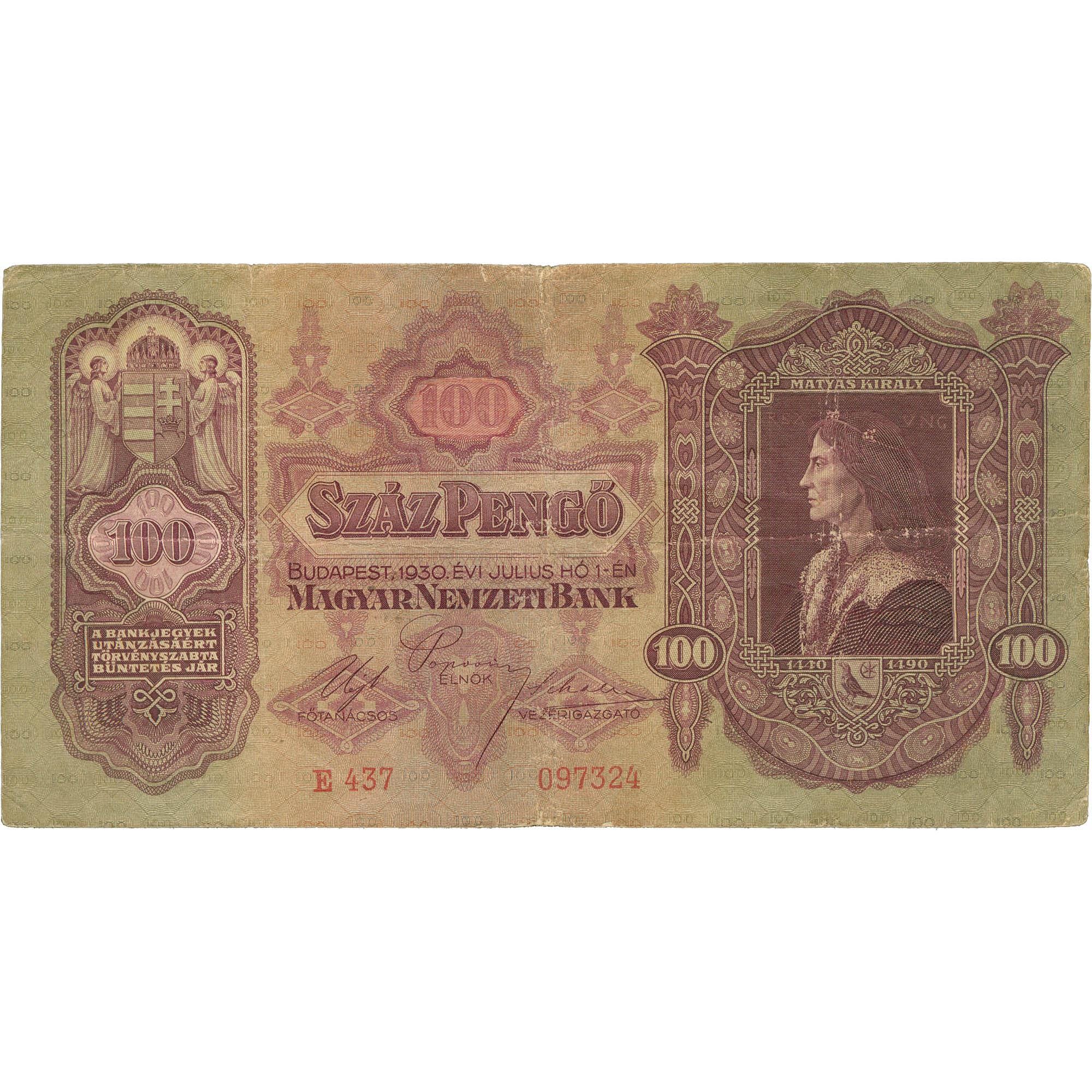 1930 Hungary 100 Pengő Banknote (BAN378-)