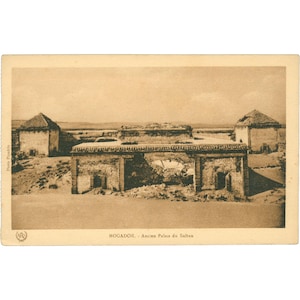 Carte postale de Mogador (Essaouira), Maroc – Palais du Sultan, début du XXe siècle