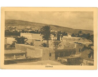Derna, Libya– City View, Early 20th Century Postcard