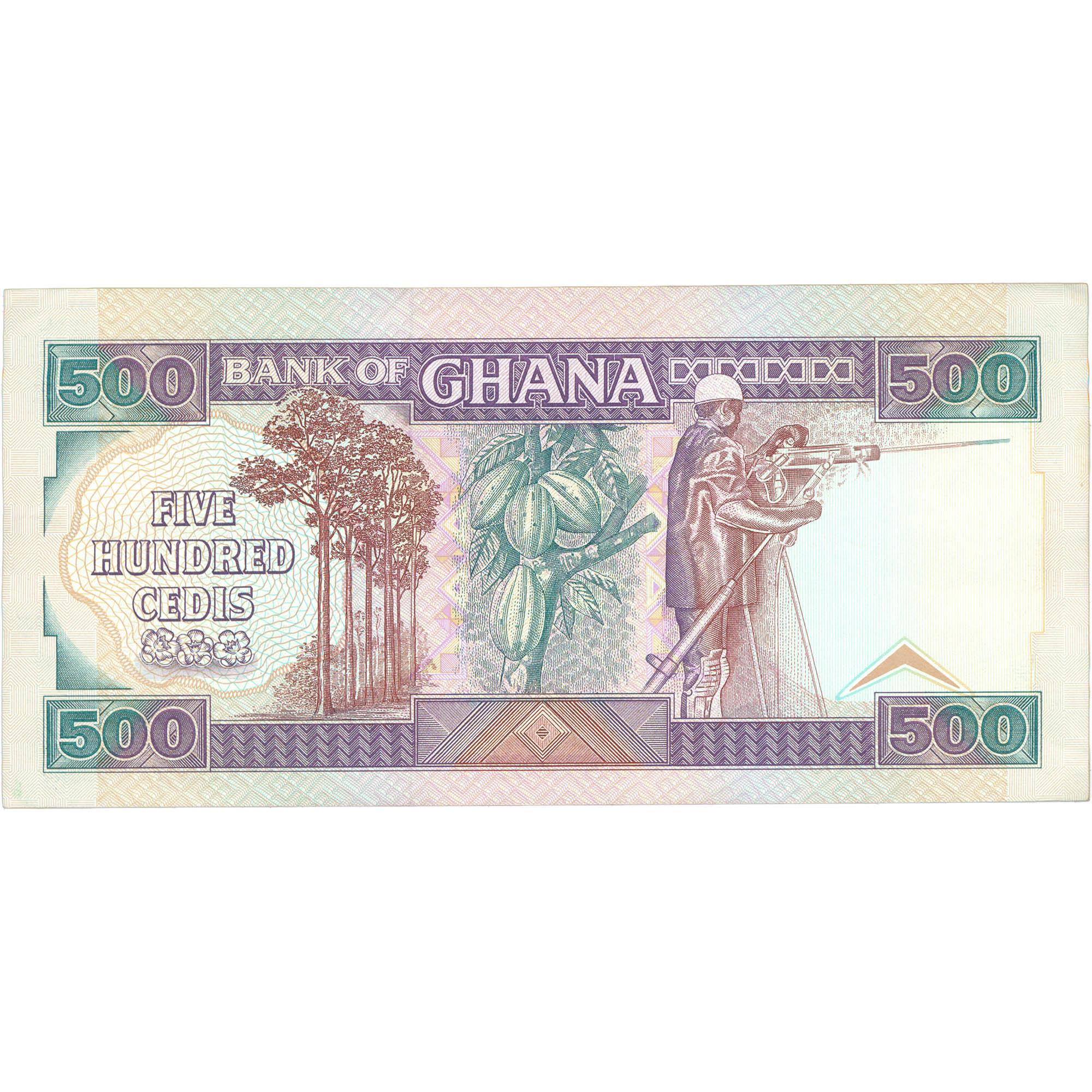 1991 Ghana 500 Cedis Banknote (BAN485-)