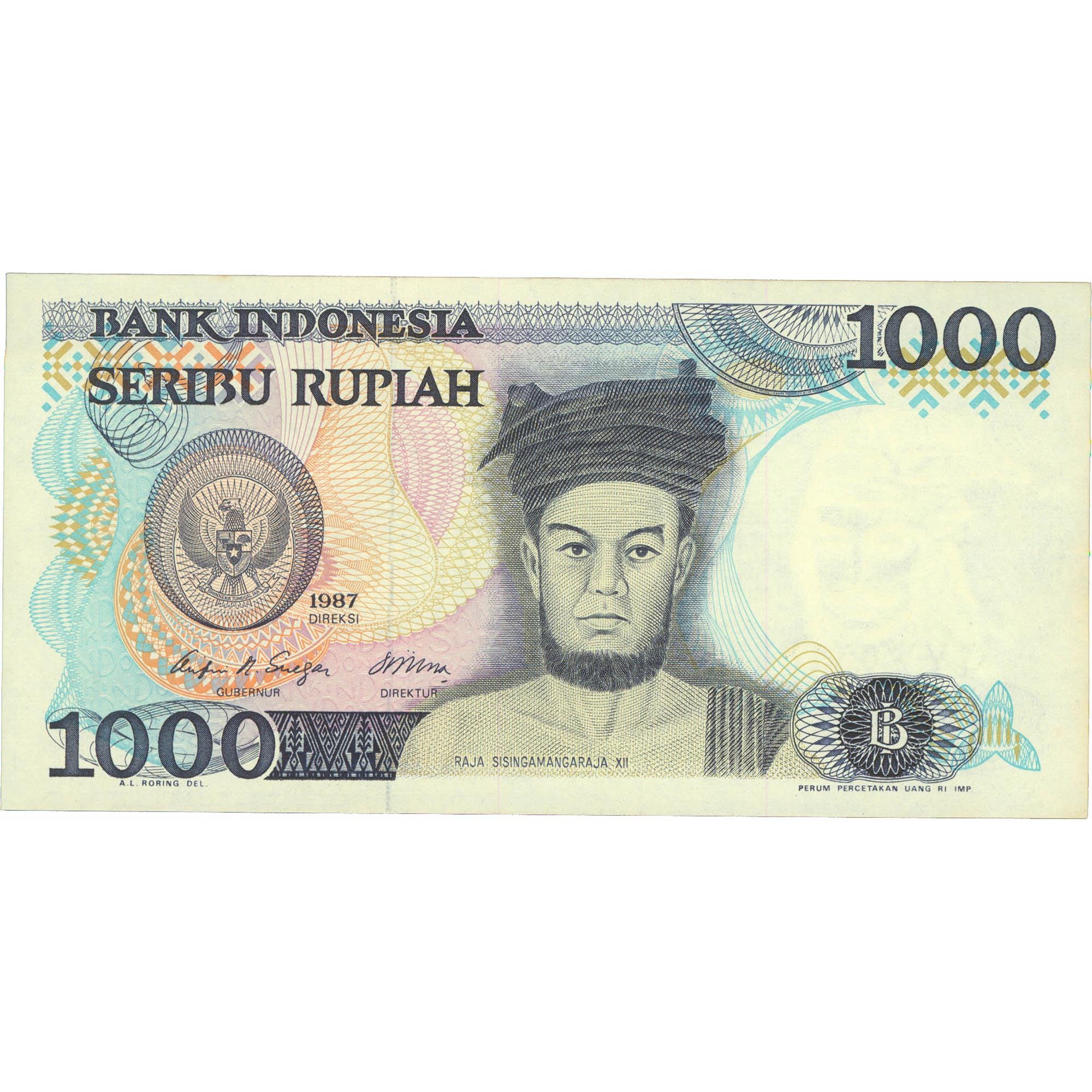 1987 Indonesia 1000 Rupiah Banknote (BAN370-)