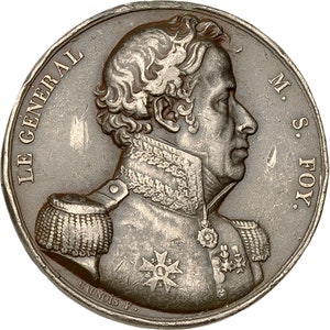 1825 France Commemorative Medal General Maximilien Sébastien Foy