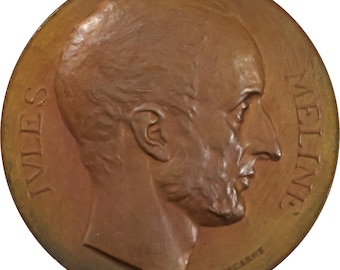 1892 Medaglia Francia Jules Méline Statista francese, Primo Ministro