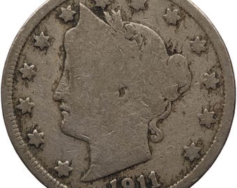 1964年Dミント リバティニッケル - 希少なアメリカ合衆国5セント硬貨
