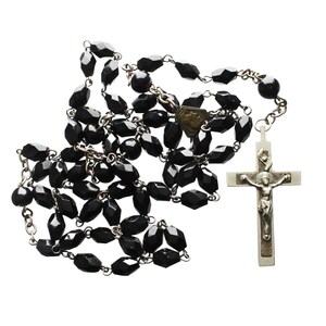 Beads Rosary Vintage Prayer Beads Jesus Christ Christianity Virgin Mary Religious Jewellery Crucifix