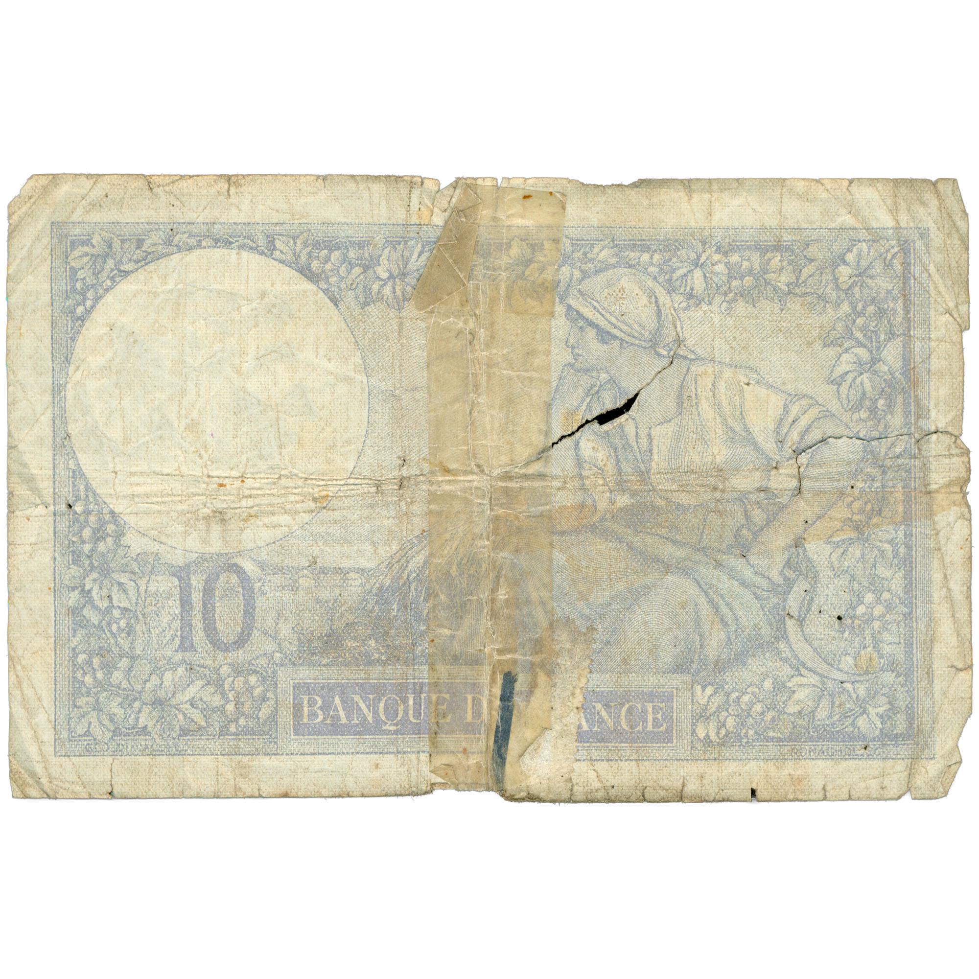1922 France 10 Francs Banknote (BAN523-)