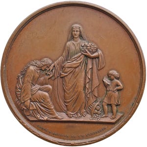 1866 Charity Medal – 1st Arrondissement of Paris France