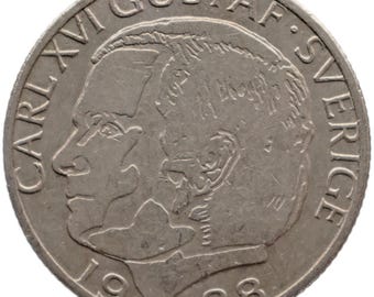 スウェーデンのコイン 10 クローナ |カール 16 世グスタフ国王