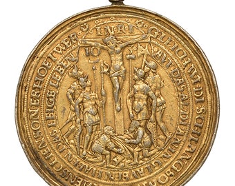 19th Century Crucifixion Jesus Christ Religion Medal Restrike