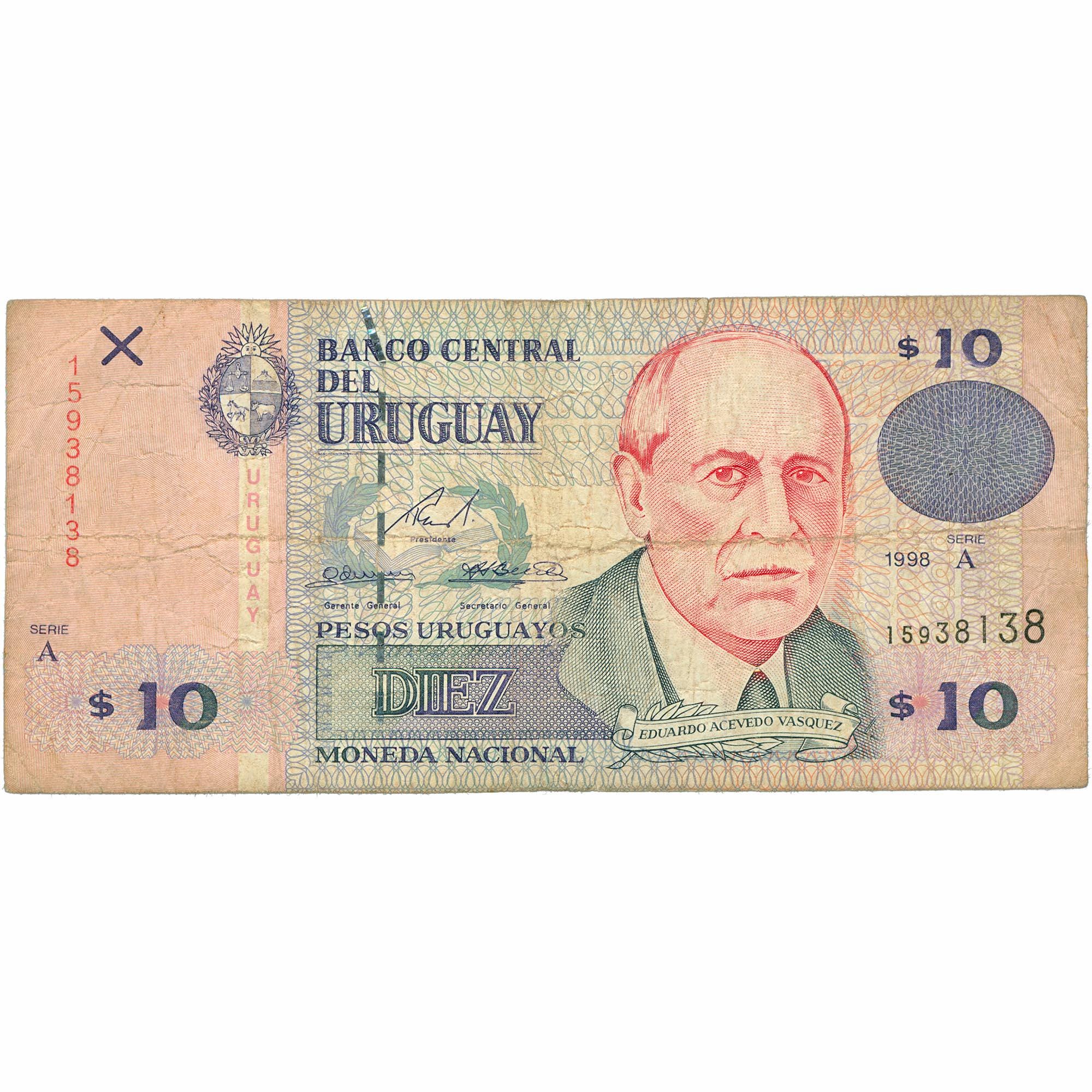 1988 Uruguay 10 Pesos Banknote (BAN401-)