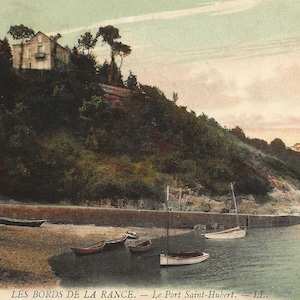 1910 Cartolina di Les Bords de la Rance, Port Saint-Hubert, Francia