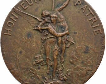 1900 Union des Sociétés de Tir de France Medal - Bronze