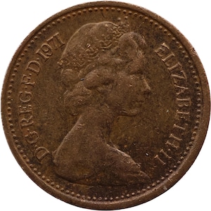 Elizabeth coin 1971 - Etsy 日本