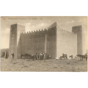 Carte postale Kasbah de Tiferlanne, Maroc – Début du XXe siècle