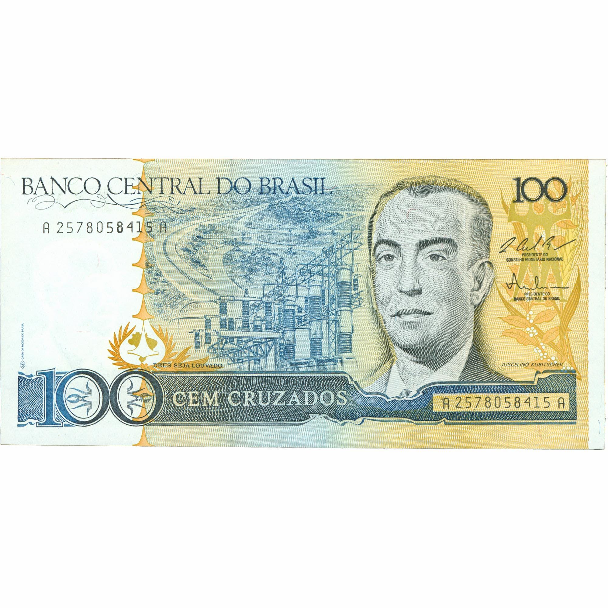 1987 Brazil 100 Cruzados Banknote (BAN430-)