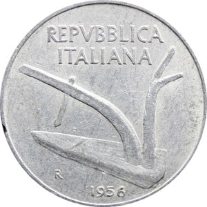 1956 10 Lire Italy Coin (MO1230-)