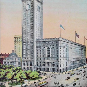 1909 Cartolina di New York del Metropolitan Life Building degli Stati Uniti
