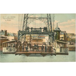 Rouen, Francia – Ponte trasportatore – Cartolina inizio XX secolo