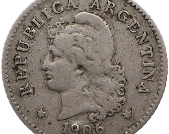 1906 Moneda de 10 Centavos Argentina