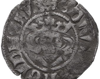 1299-1301 Edward I Penny England Coin Durham Mint Sterling type; class 9b