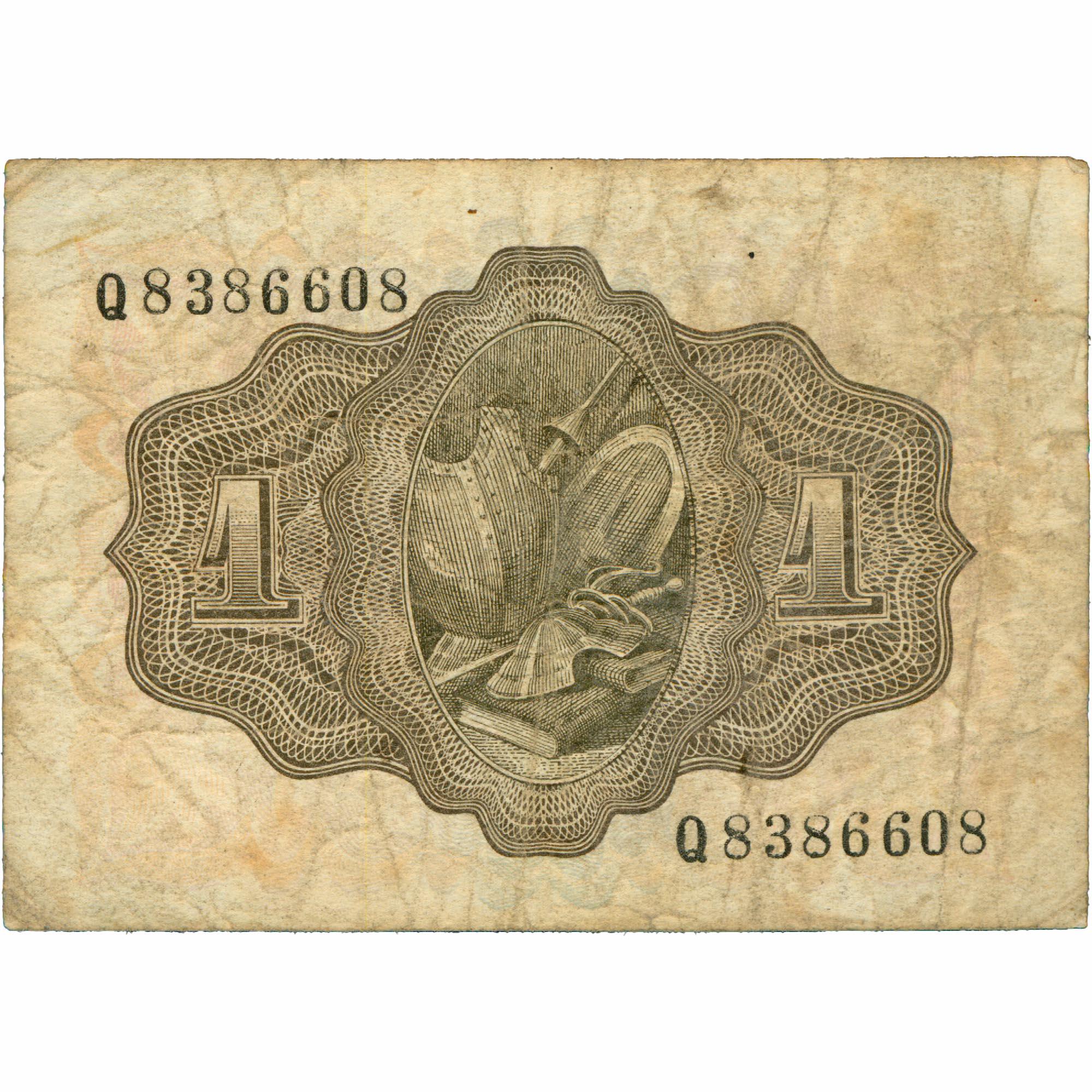 1951 Spain 1 Peseta Banknote (BAN441-)