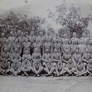 WW1 Era India: British Soldiers 45th R.A.S.C. Photo Postcard