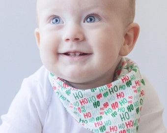 Baby Boy First Christmas Outfit, Baby Girl First Christmas, HoHoHo Santa's Baby Christmas Bandana, Family Christmas Photos, Ugly Sweater