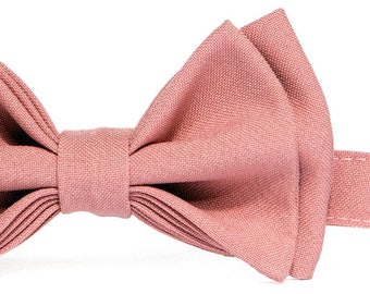 Men Child Boy Pale Pink Dusky Dusty Rose Pink blush pink mauve ballet bow tie 