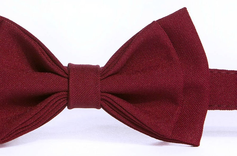 Burgundy Bow Tie & Navy Suspenders for Baby Toddler Boy Men, Suspenders Bow Tie Set, Wedding Bow Tie, Wedding Suspenders image 3