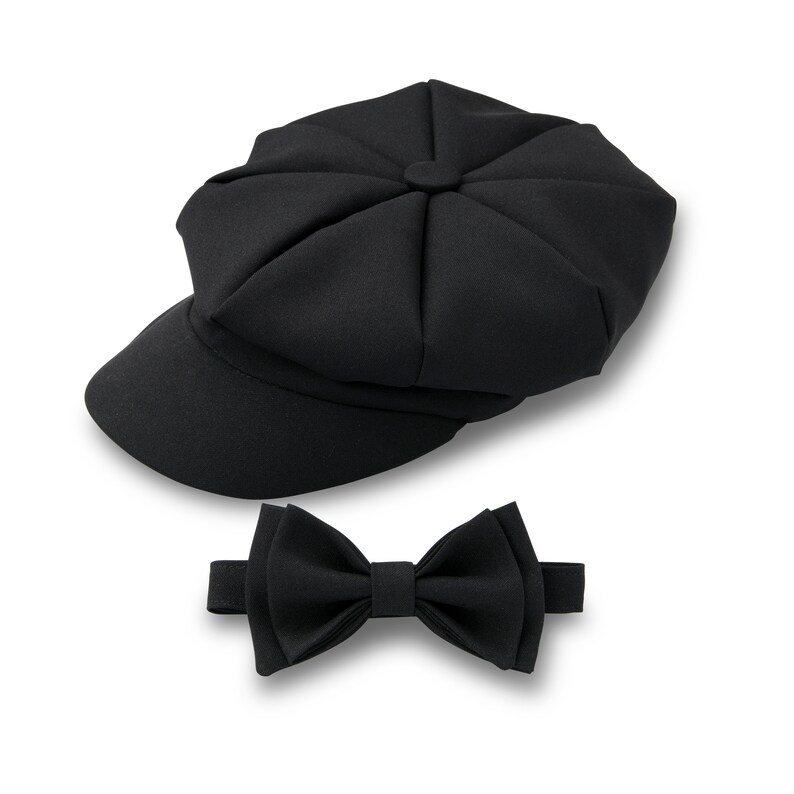 Ring Bearer Outfit Black for Weddings Black Newsboy Hat Etsy
