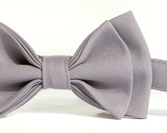 Light Gray Bow Tie for Baby, Toddler, Boy, Men, Silver Grey Bow Tie, Wedding Bow Ties, Bow Ties Men, Bow Ties Boys